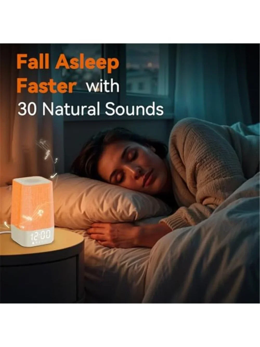 Sunrise Alarm Clock Wake Up Light Sleep Sounds Digital Bedroom Bedside Clock